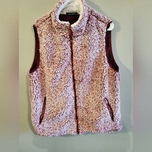 Merokeety fuzzy vest, pink, xl